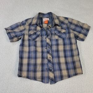 SONOMA LIFE+ STYLE.Button Down Short Sleeves Dressy Shirt . Size:XL.(7X).